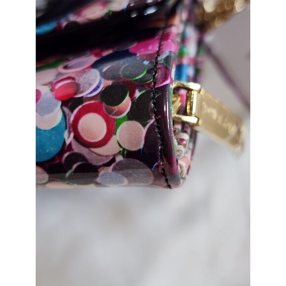 NWT Betsey Johnson Crossbody Rainbow Xodanie Handbag Purse Patent Leather Bow - Picture 14 of 14